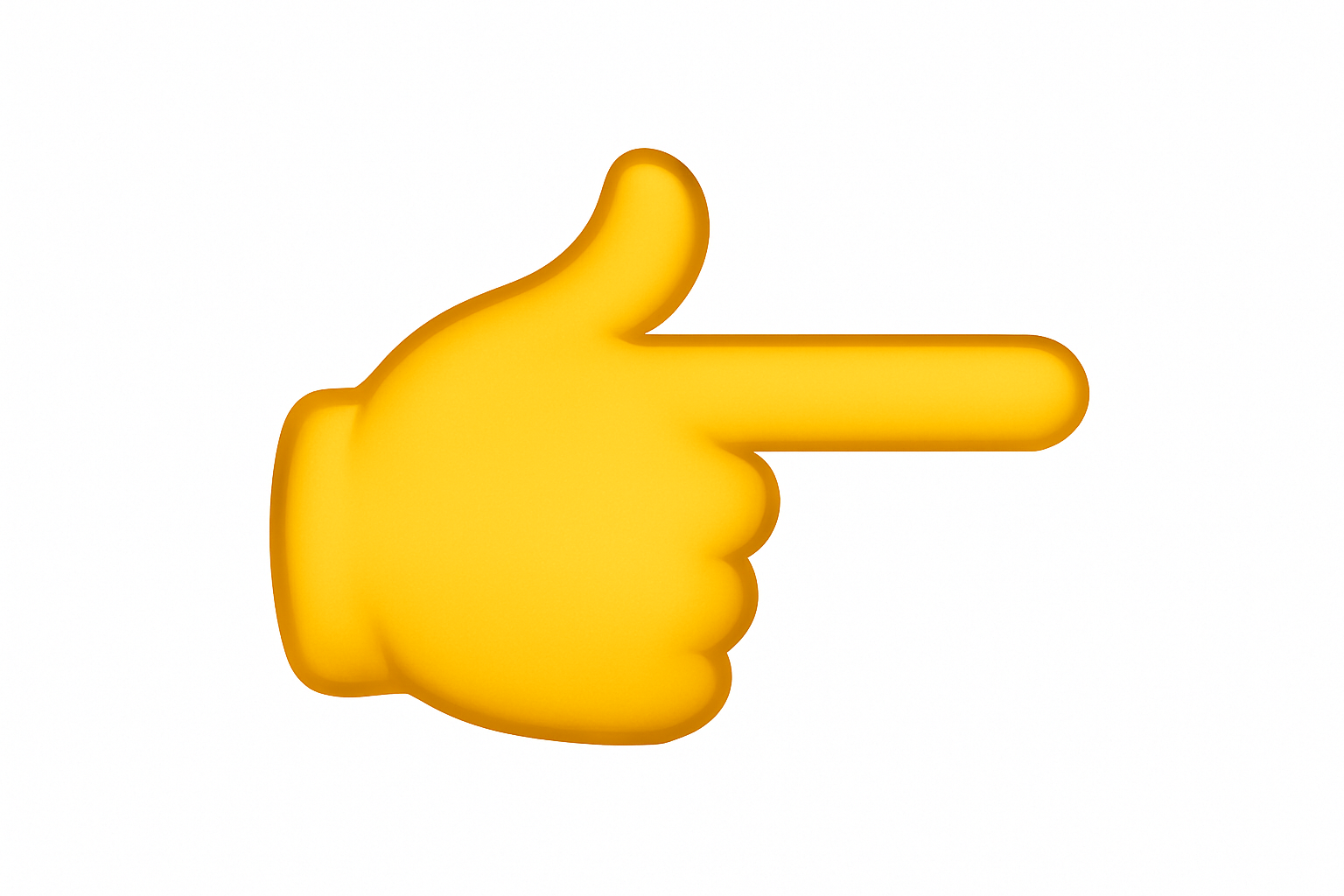 hazme un emoji de una mano señalanado hacia la derecha